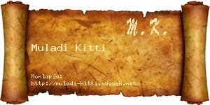 Muladi Kitti névjegykártya